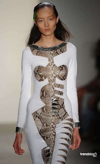 Glamorous Snakeskin Gowns Image 4