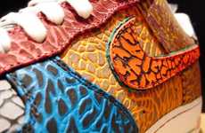 Cracked Skin Sneakers