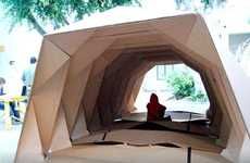 Cardboard Origami Shelters