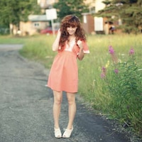Flirty Coral Frocks Image 4