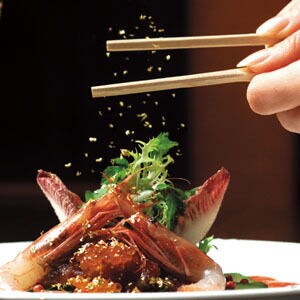 Chopsticks With Gold Flakes