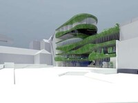 Blooming Terraced Buildings Image 4
