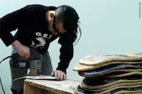 Upcycled Skateboard Skulls Image 6