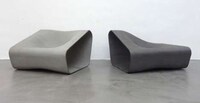 Curvy Cement Couches Image 3