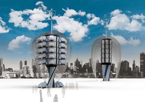 Eco-Car Sharing Towers