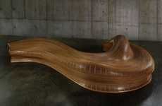 Sinuous Wood Seating