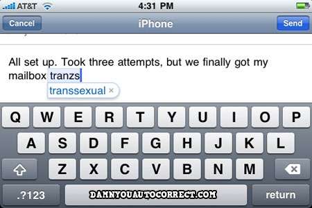 Auto-Correct Fails