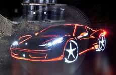 Illuminated Graffiti Supercars