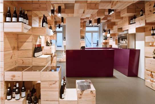 Shipping Crate Shop Interiors