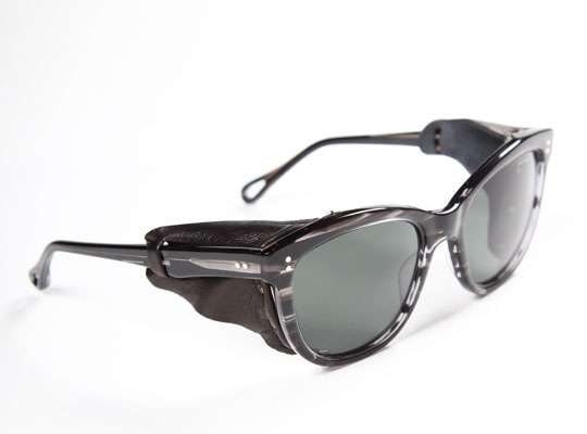 Leather-Armed Shades : Visvim Dita Sunglasses Leather-Armed Shades : Visvim Dita Sunglasses