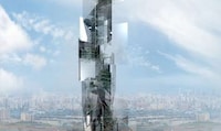 Mirrored Multistory Structures Image 3