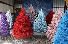 Colorful Christmas Trees