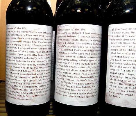 Literary Beer Bottles : just beer bottle drink