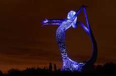 Illuminated Siren Sculptures