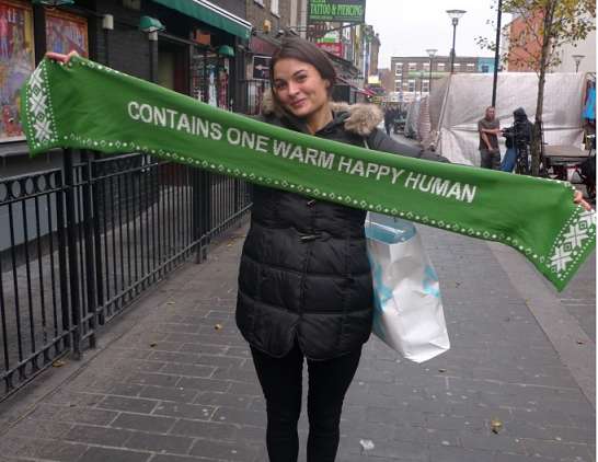 Tweeting Charity Scarves