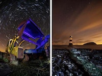 Nighttime Derelict Photography Image 6