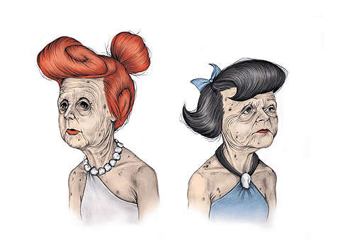 Aged Cartoon Illustrations