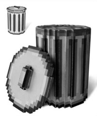 Pixelated Garbage Pails Image 4