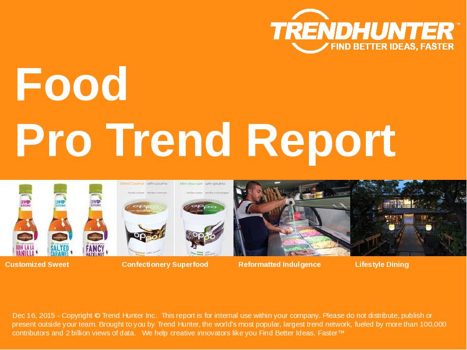 Food Trend Report & Custom Food Market Research