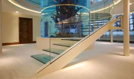 Cantilevered Transparent Staircases