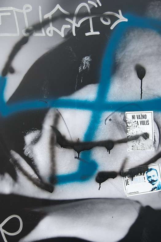 Gritty Graffiti-Grafted Portraits