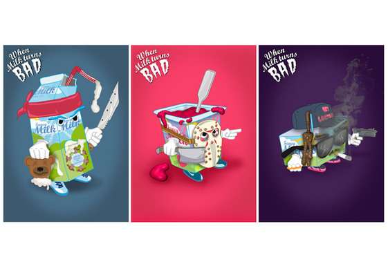 Murderous Milk Illustrations