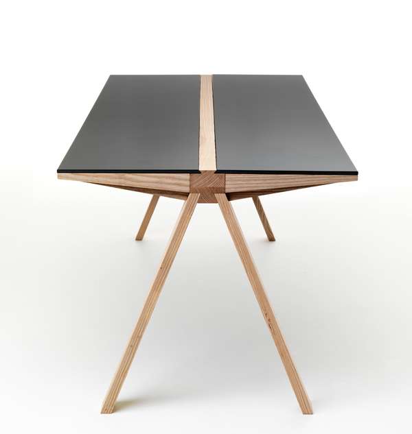 Road-Like Tabletops- The Traverso Table is Sturdy, Balanced and Robust