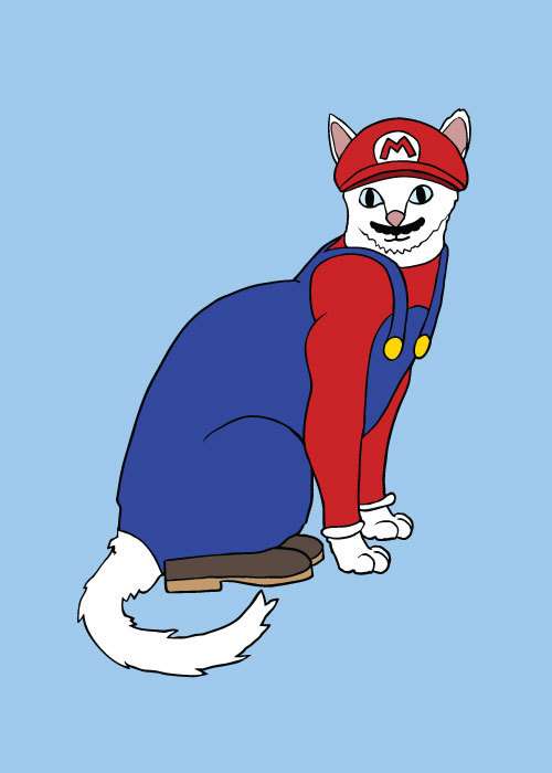 Feline Superhero Caricatures
