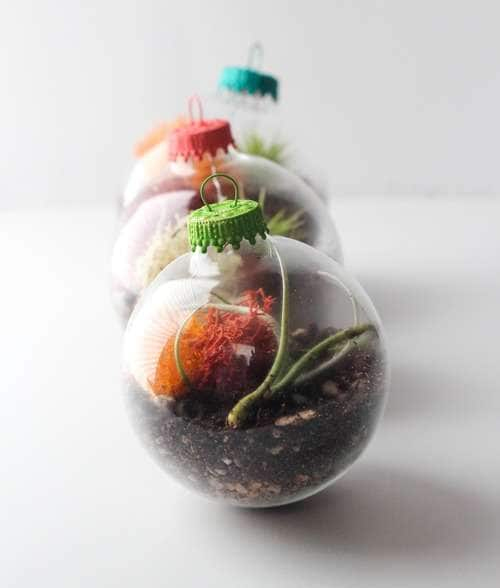 Upcycled Ornament Planters