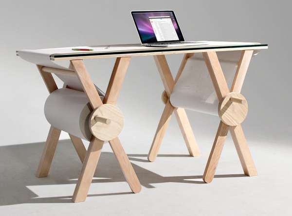 Revolving Writing Pad Tables