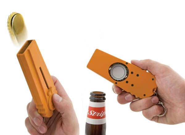 Cap-Launching Bottle Openers