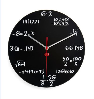 Difficult Math Equation Clocks