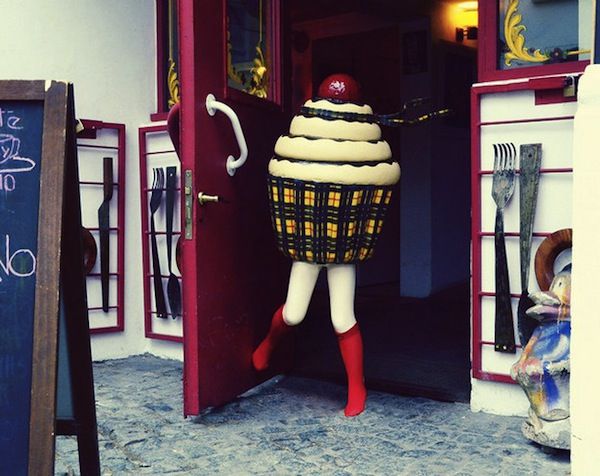 Long-Legged Dessert Sculptures