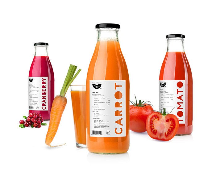 Color-Coded Juice Packaging