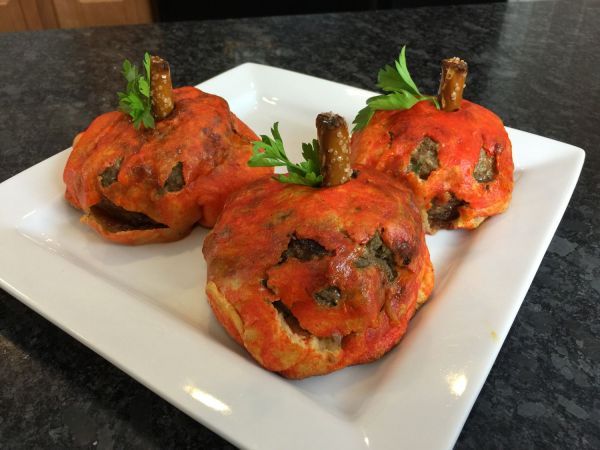 Pumpkin-Themed Meatballs