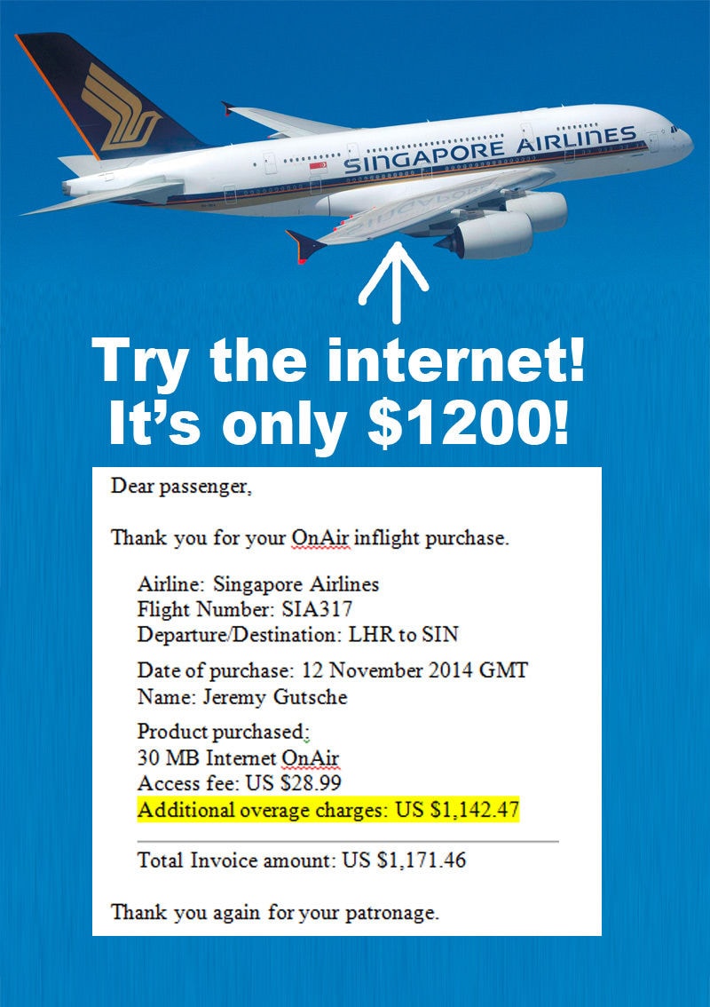 Airplane Internet Gouging