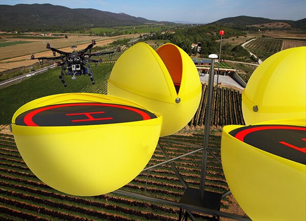 Spherical Drone Docks