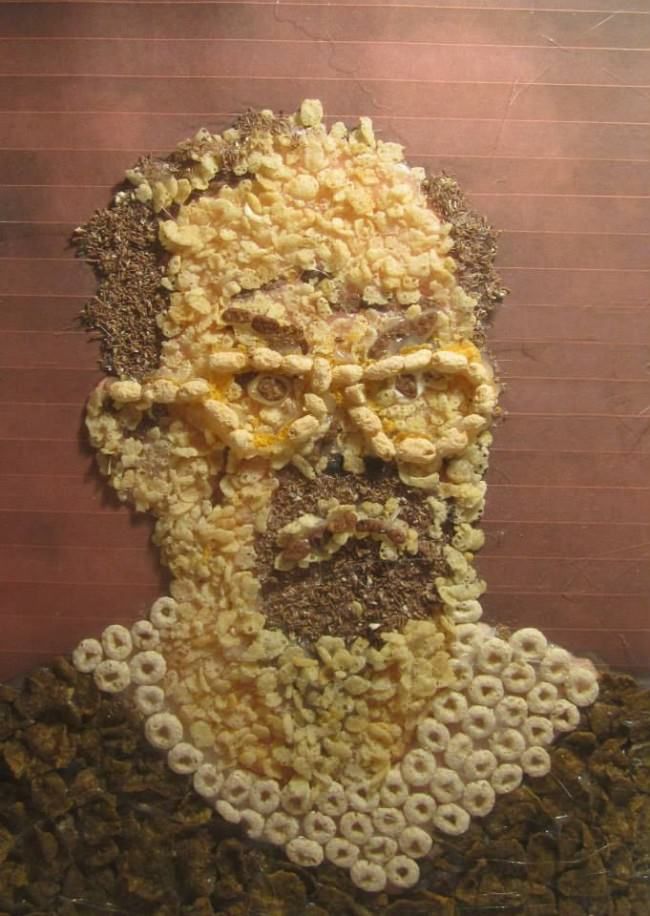 Cereal-Made Portraits