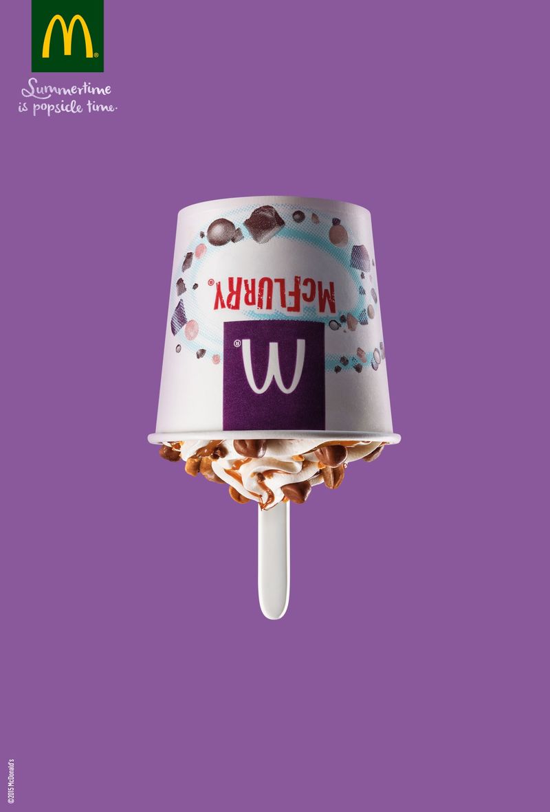 Upside-Down Ice Cream Ads