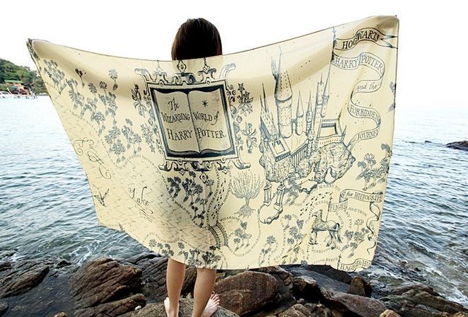 Oversized Map Scarves