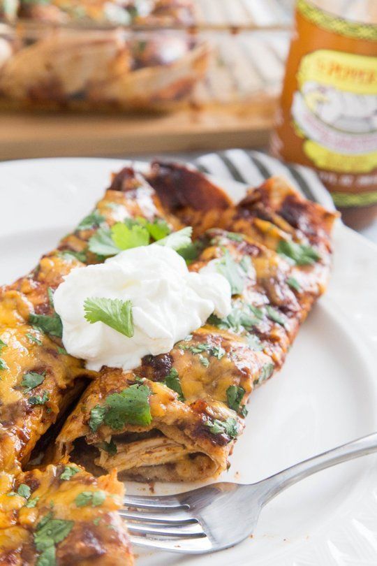 Leftover Turkey Enchiladas