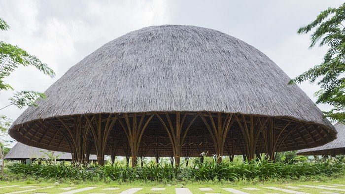 Bulging Bamboo Pavilions