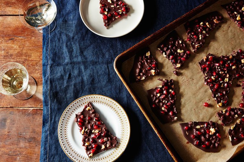 Festive Pomegranate-Infused Chocolates