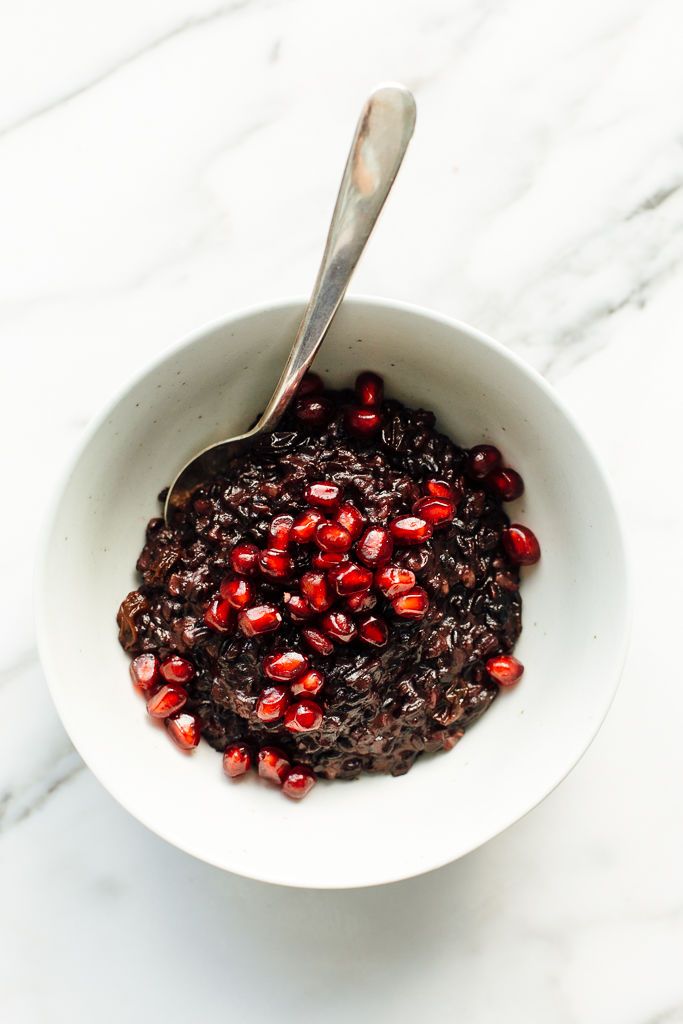 Vegan Black Rice Puddings