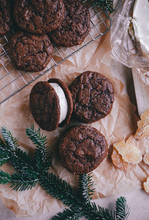 Christmassy Ice Cream Sandwiches