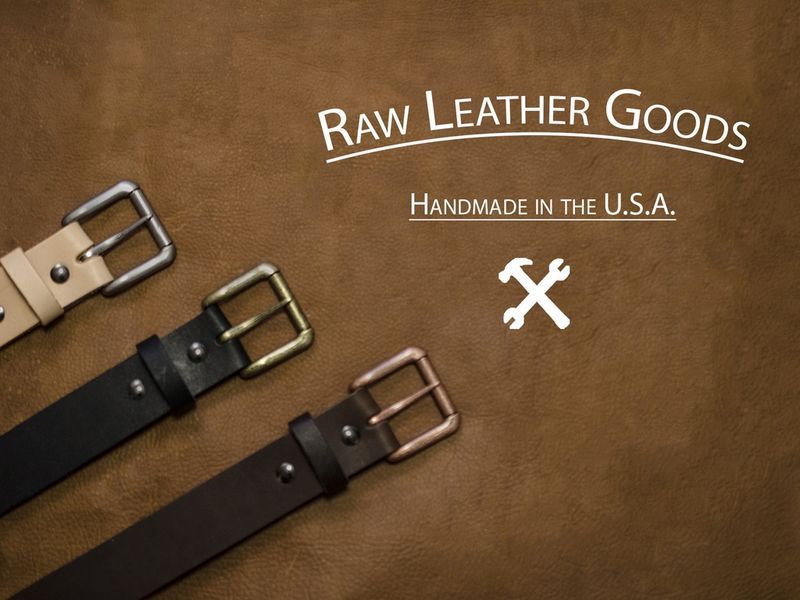 Vegetable-Tanned Leather Belts