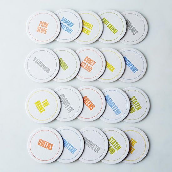 NYC Borough Coasters