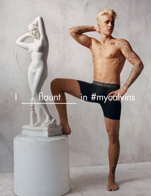 Statuesque Singer Underwear Ads