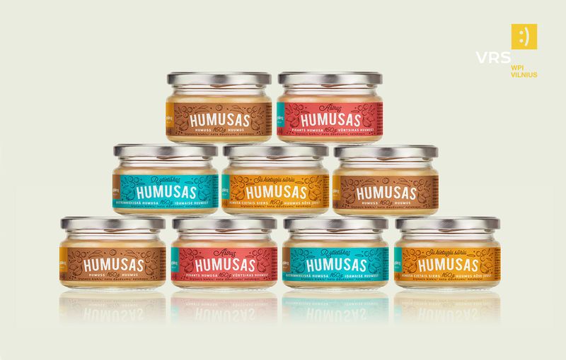 Glass Jar Hummus Branding