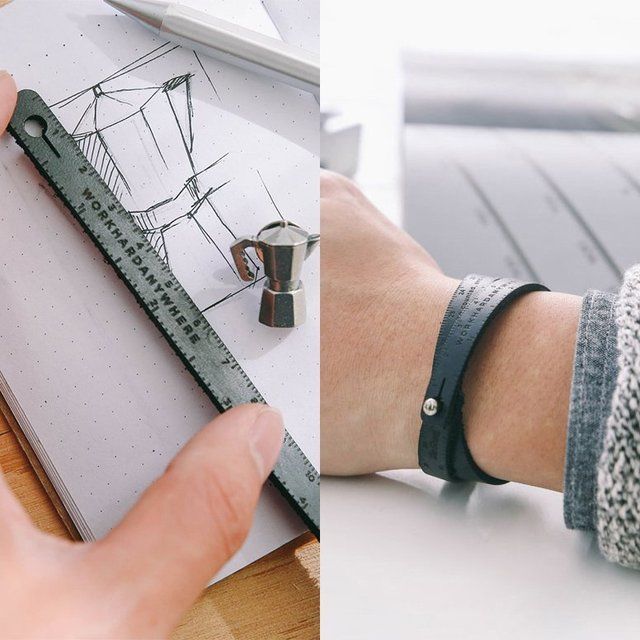 Leather Measuring Wristband